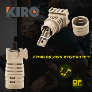 ידית הסתערות טקטית קצרה באורך אצבע מסוג KIRO MCF למסילת פיקטיני.