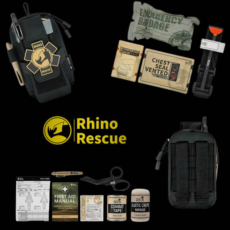 RHINO RESCUE EDC IFAK First Aid Kit Molle Tactica