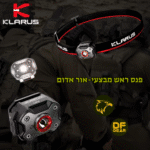 שמור על הידיים פנויות. פנס ראש טקטי חכם מבית Klarus.